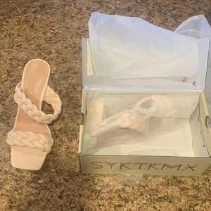 Woman’s braided dress sandals size 7.5